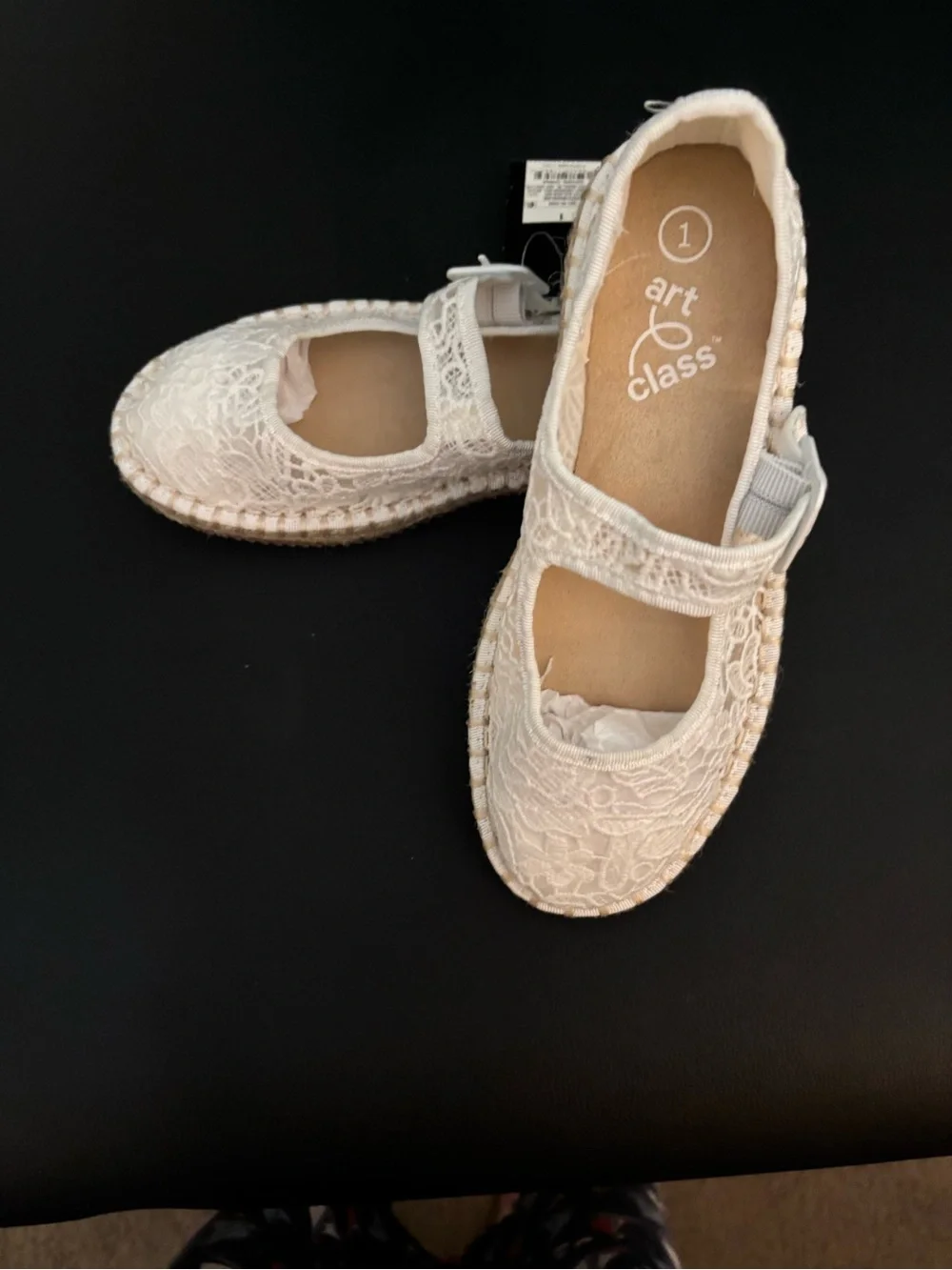 Kids Art Class Madeline Espadrille Mary Jane Girls Shoe  Size 1,4, 5
